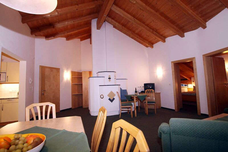  Living room in apartment 1 in the Landhaus Schwarz