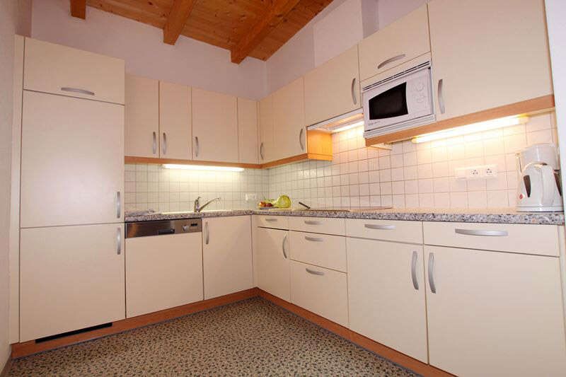 Kitchen in apartment 1 in the Landhaus Schwarz