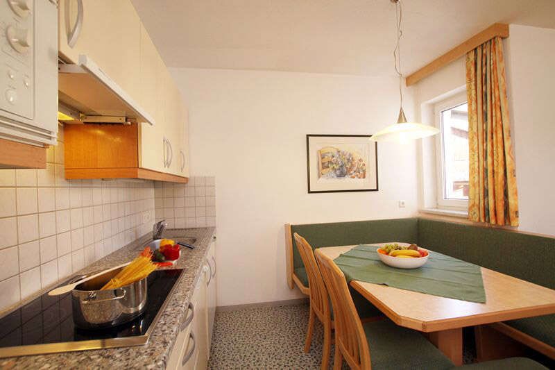 Küche im Appartement 4 im Landhaus Schwarz